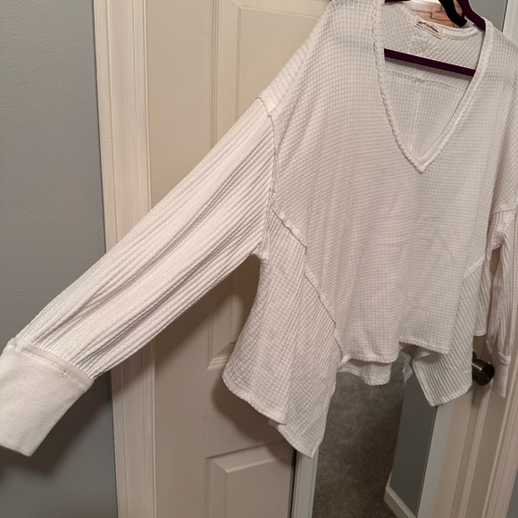 NWOT🤍Free People We the Free Coraline Thermal XS Ivory - Picture 7 of 9